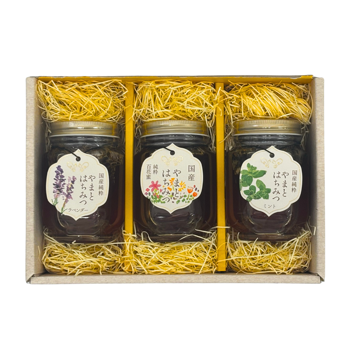 国産はちみつ3本　食べ比べセット